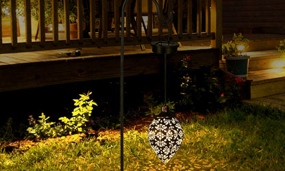Solar Vintage Metal Hanging Light