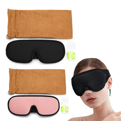 2Pcs 3D Sleep Eye Mask Travel Memory Foam Padded Shade Cover Sleeping Blindfold