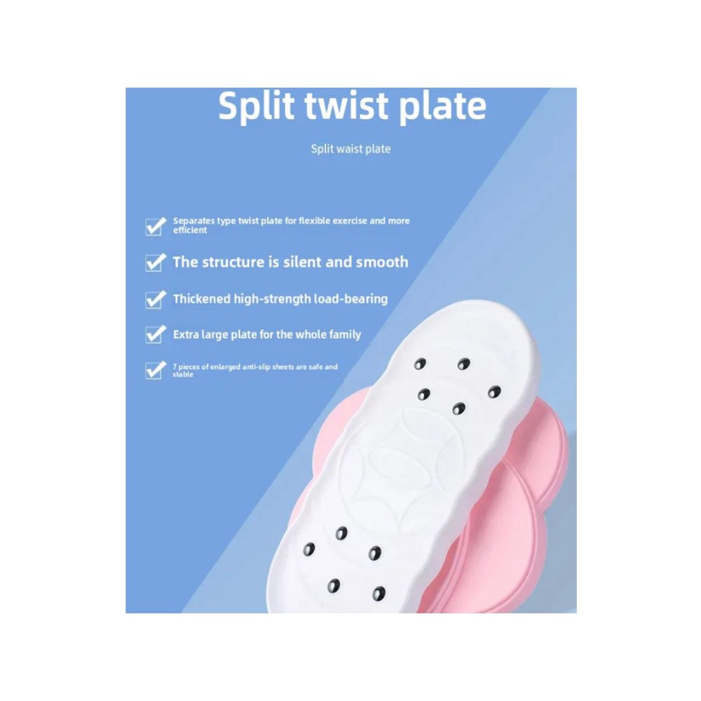 2Pcs Belly Training Twist Board Balance Training Twisting Disc-Orange