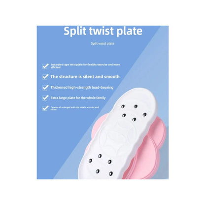 2Pcs Belly Training Twist Board Balance Training Twisting Disc-Orange