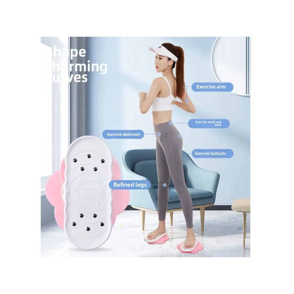 2Pcs Belly Training Twist Board Balance Training Twisting Disc-Orange