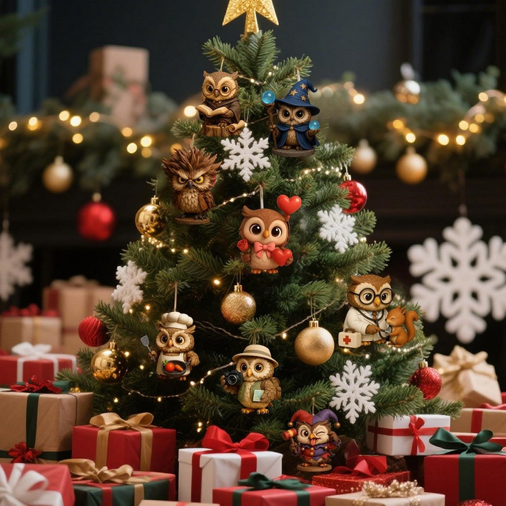 Owl Christmas Advent Calendar with 24 Daily Surprise Xmas Countdown Calendar