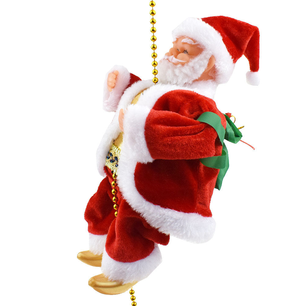 Climbing Santa Claus Toy with Music Decoration for Christmas