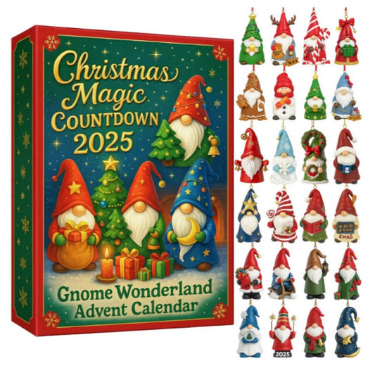 Dwarf Christmas Advent Calendar with 24 Daily Surprises Countdown Calendar