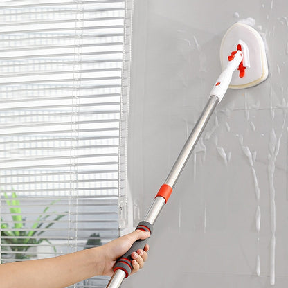 3-in-1 Cleaning Brush Kit with Adjustable Hndle and 4Pcs Brush Replacements