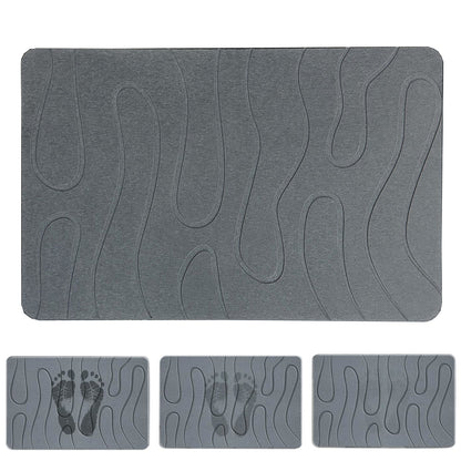 Non Slip Diatomaceous Earth Shower Mat Quick Drying Floor Mat