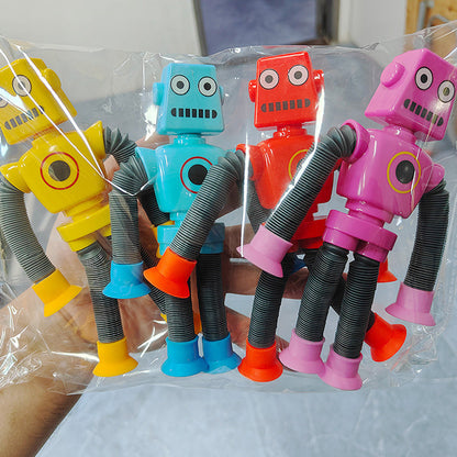 4Pcs Suction Cup Pop Tubes Stretchy Sensory Fidget Toys for Kids Style 1