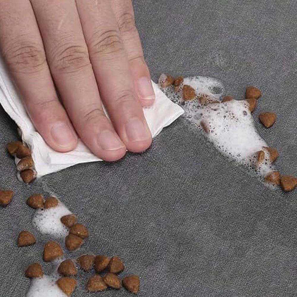 Pet Quick Dry Food Mat Absorbent Dog Feeding Mat for Food and Water Style 2