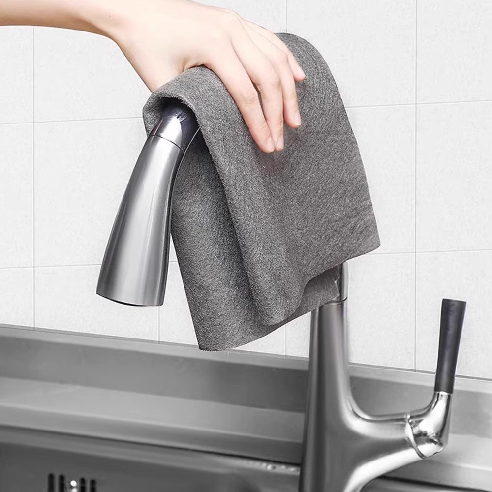 5 Piece Thick Streak Free Cleaning Cloths for  Windows Glass Mirrors