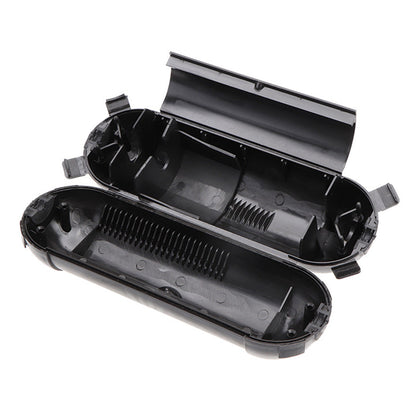 Outdoor Extension Cord Connector Cover with Latches Waterproof Cable Protection Box Black