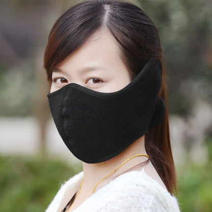 2Pcs Balaclava Winter Ski Mask Windproof Thermal Fleece Face Mask for Outdoor Sports Black