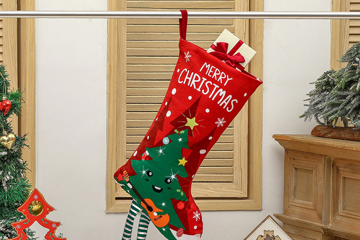 Christmas Stocking Goodies Sock Xmas Wall Tree Party Hanging Candy Bag Decoration-Christmas Tree