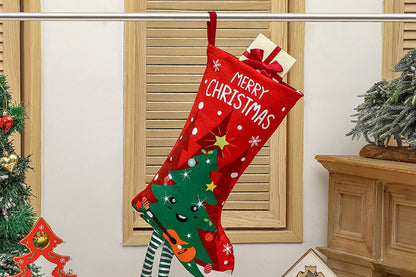 Christmas Stocking Goodies Sock Xmas Wall Tree Party Hanging Candy Bag Decoration-Christmas Tree