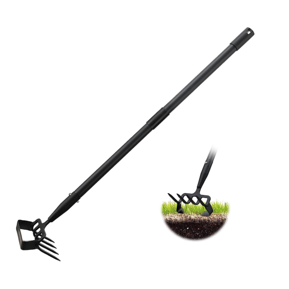 2-in-1 Garden Hoe Long Stirrup Hoe Garden Tool with Adjustable Handle