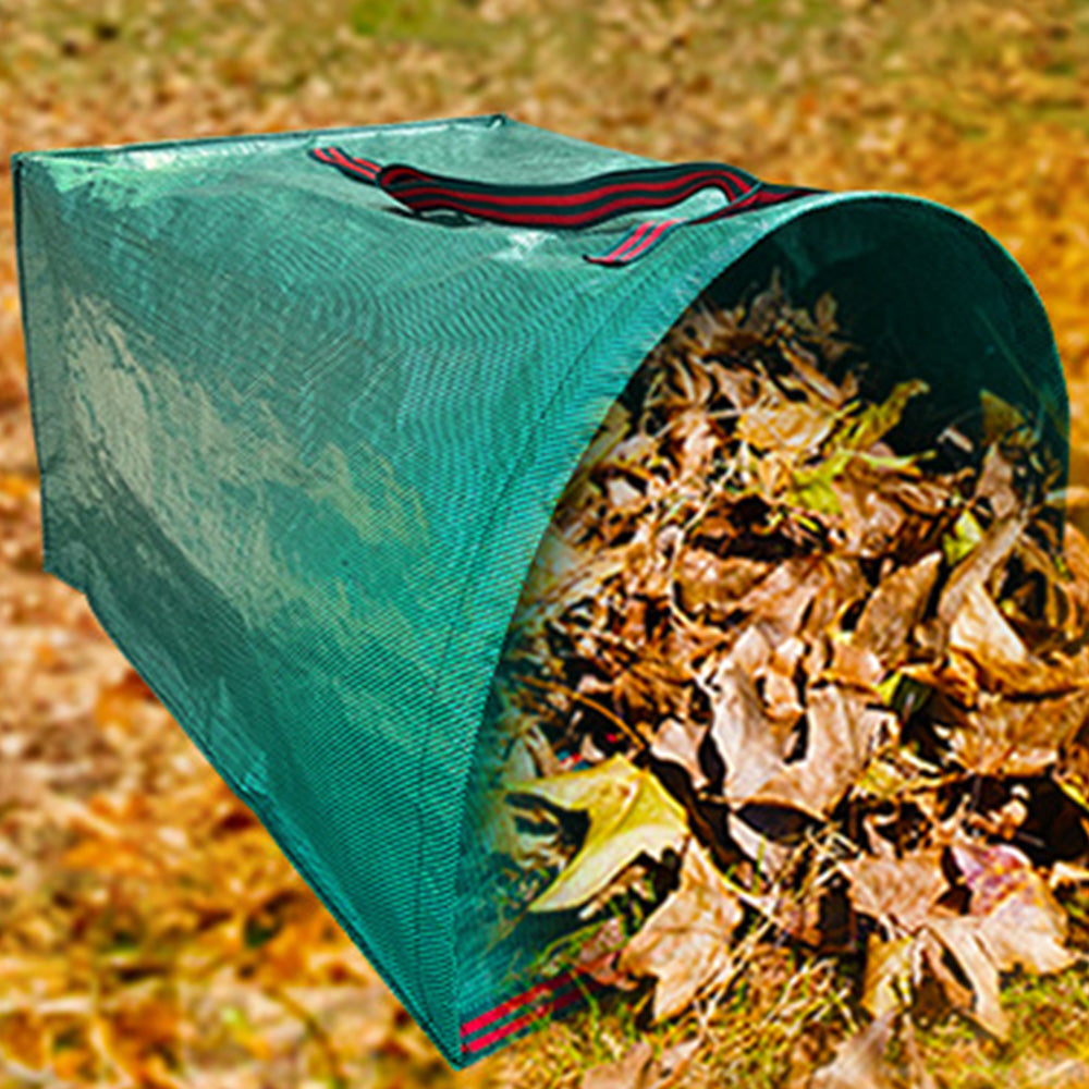 2 Pack 270L Garden Waste Bags with Gloves and Handles Foldable Yard Leaf Collection Collector