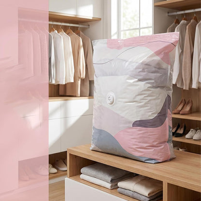 4Pcs No Vacuum Compression Bags Self Sealing Storage for Clothes