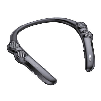 Neckband Bluetooth Speaker Wireless Wearable Speaker with 3D Stereo Sound and Mic-Black