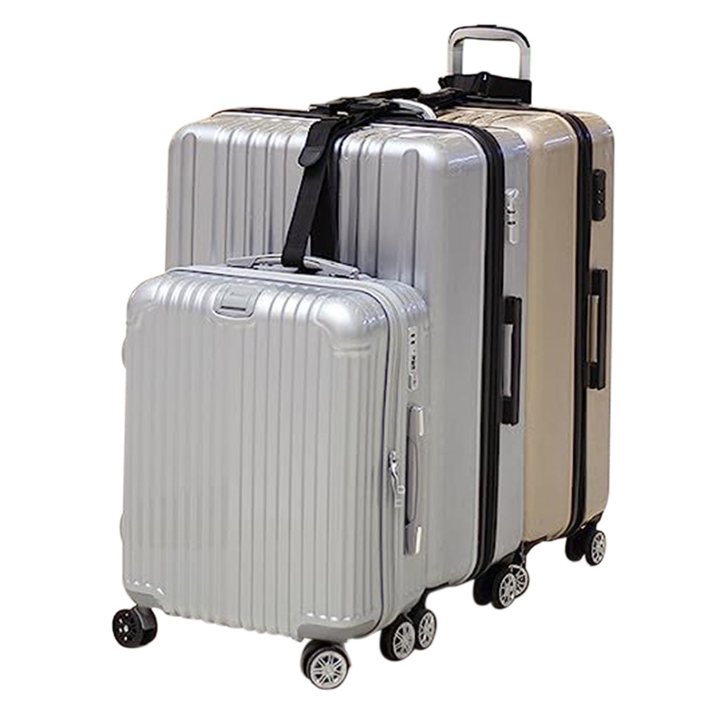 2Pcs Set Luggage Connector Straps for Suitcase Adjustable Attachment Accessories for 3 Suitcases