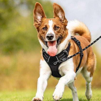No Pull Dog Harness Reflective Adjustable Pet Vest Harness L