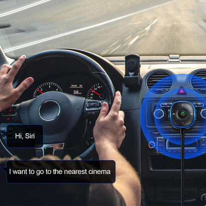 Bluetooth 5.3 AUX Car Adapter Multifunctional USB Powered Bluetooth Receiver for Car Music/Hands-Free Calls/Stereo Audio