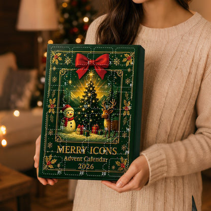 Christmas Advent Calendar 24 Day Countdown Set Xmas Tree Decor Gift for Adult