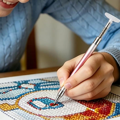 Dual Tip Rhinestone Painting Pen with Corrector and Viewing Window