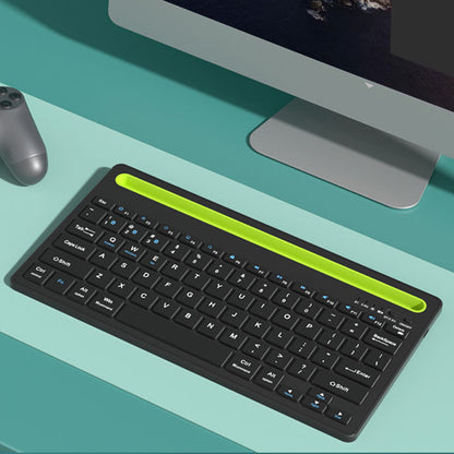 Wireless Keyboard with Phone and Tablet Stand for Windows MacOS iOS iPad-Green