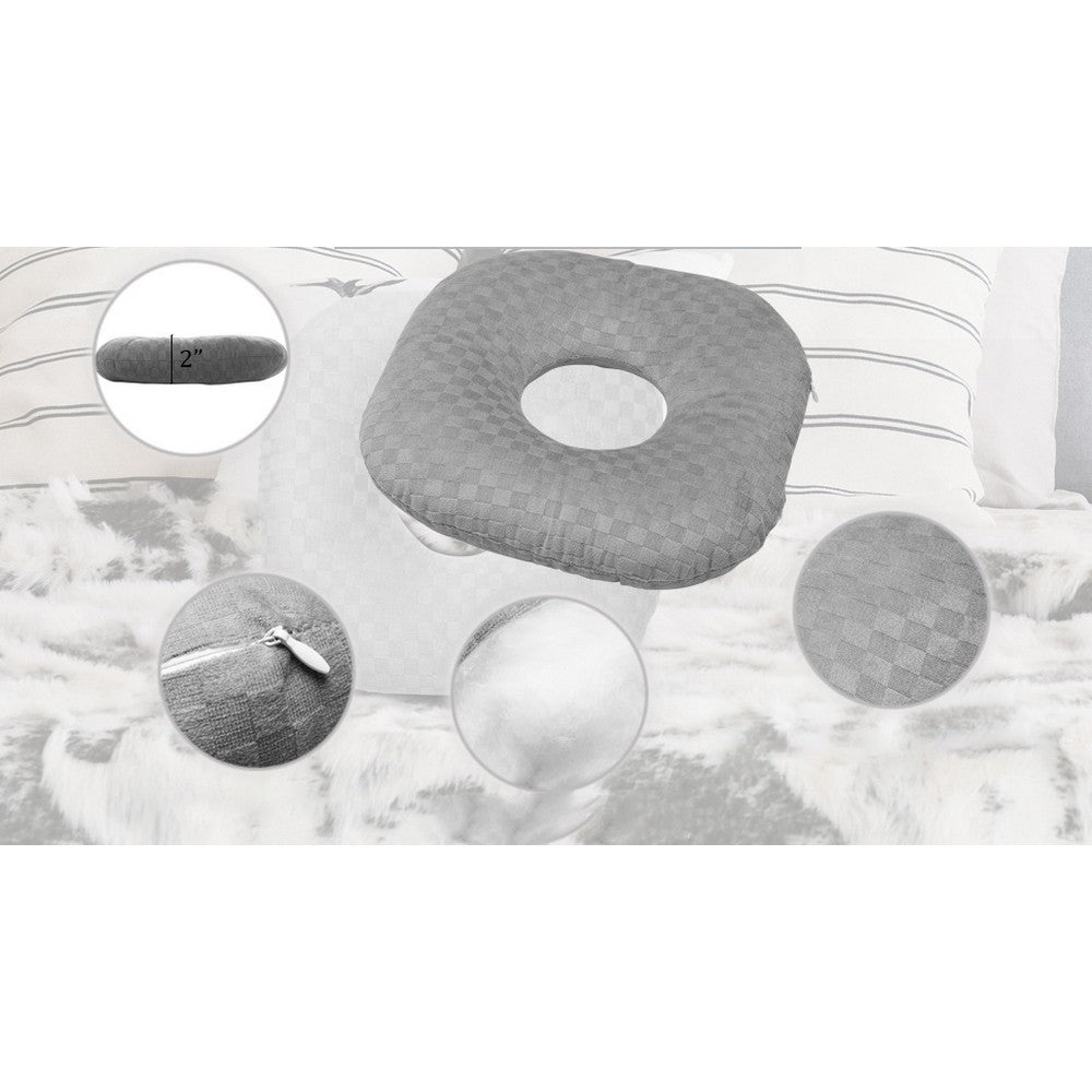 2Pcs Ear Piercing Pillow for Side Sleepers with an Ear Hole for CNH and Ear Pain