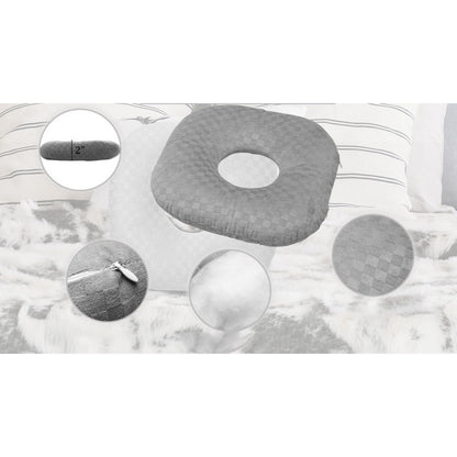 2Pcs Ear Piercing Pillow for Side Sleepers with an Ear Hole for CNH and Ear Pain