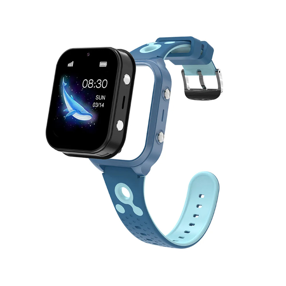 4G Smart Watch For Kids Water-resistant Video Call Positioning Alarm HD Touchscreen Smartwatch-Blue