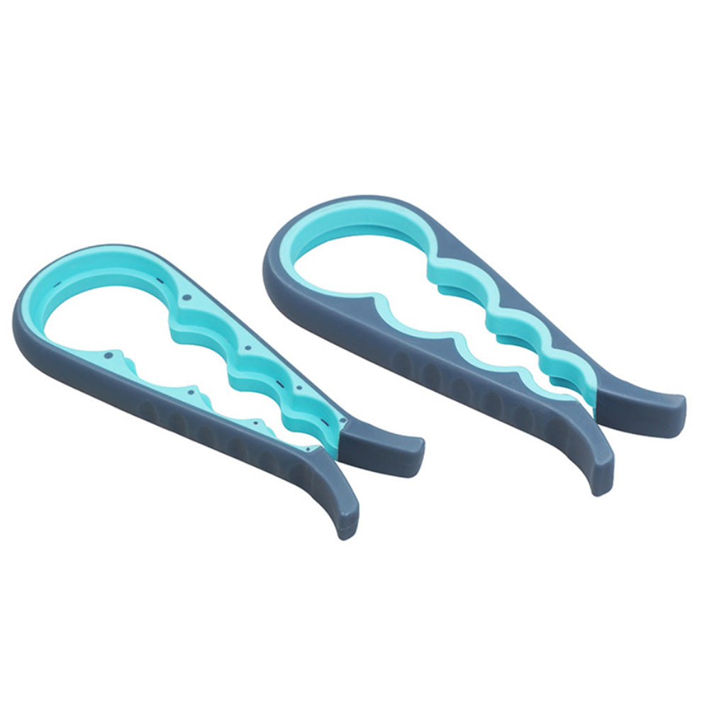 3PCS Jar and Bottle Opener Set with Non-Slip Grip Pad for Weak Hands Blue