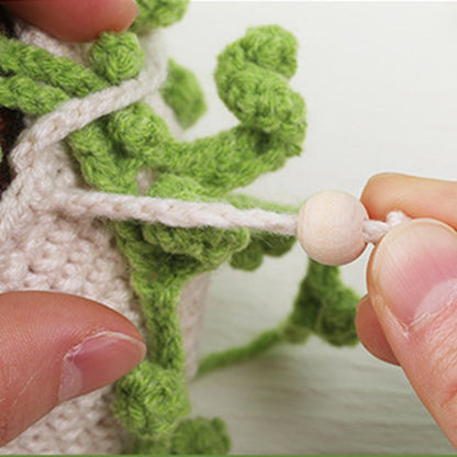 Knitting Kit for Beginners Hanging Potted Plants Needlework Starter Kit Style 3