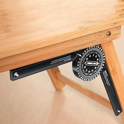 7.28 Inch Aluminum Miter Saw Protractor Angle Finder with Precision Laser Markings