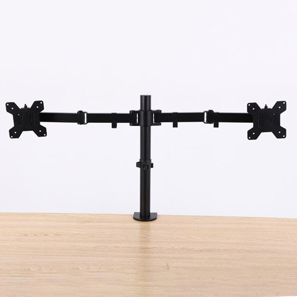 Monitor Bracket Arm Desk Mount for Two 14-26 Inches Monitor Screens