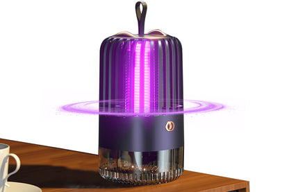 USB Rechargeable UV Light Mosquito Killer Portable Fly Zapper With Hanging Hoop-Blue