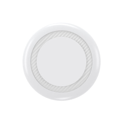 Waterproof AirTag Holder Case with 3M Adhesive Sticker Compatible with Apple Airtag-White