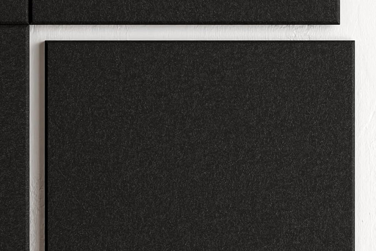 12 Piece Large Felt Bulletin Boards - Black