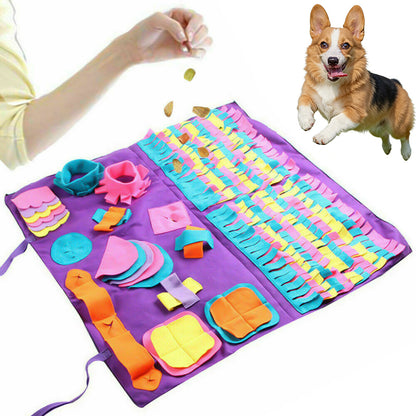 Dog Pet Nose Training Sniffing Pad Toys Blanket Game Feeding Cushion Snuffle Mat