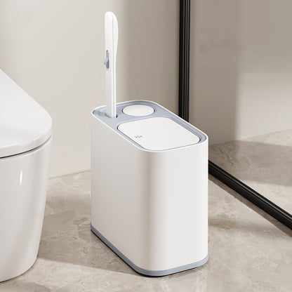 5L Wheeled Bathroom Bin with Toilet Brush