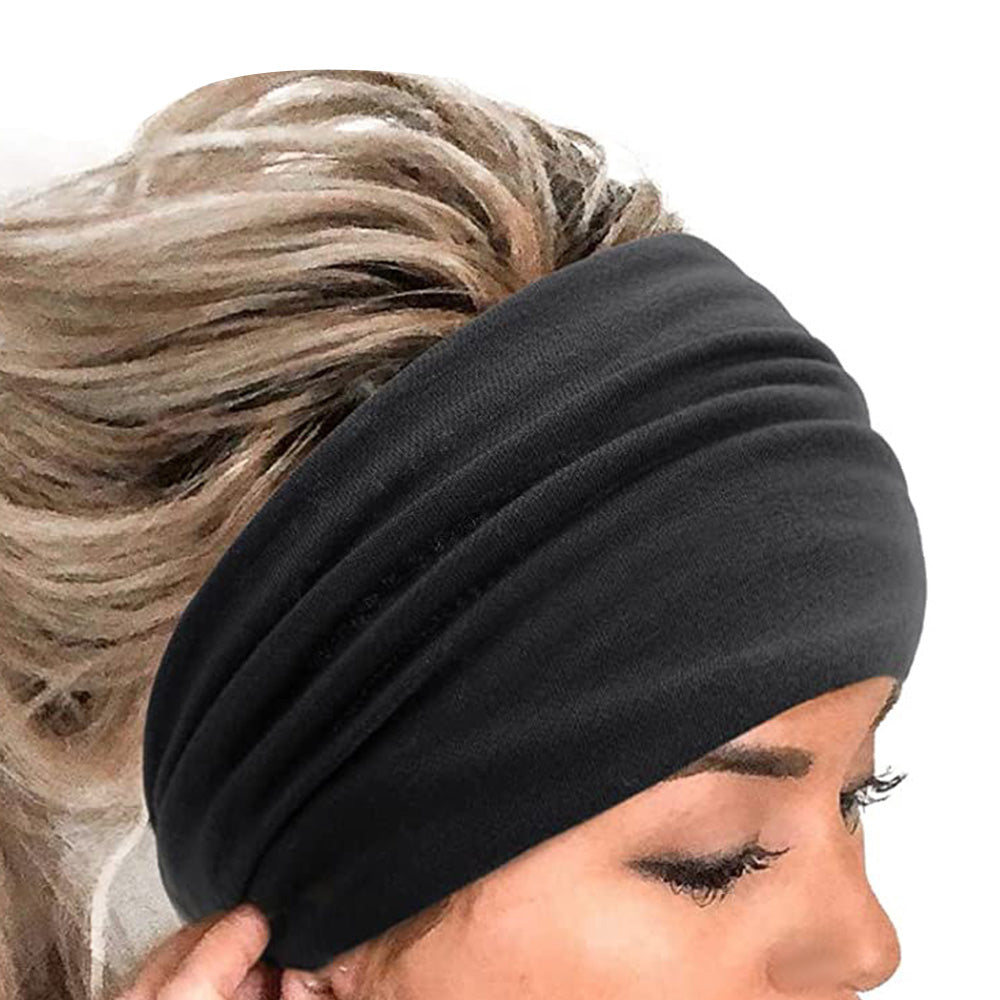 6 Pack Elastic Boho Style Wide Headbands