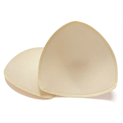 4 Pairs Triangle Replacement Foam Bra Pad Inserts - Nude