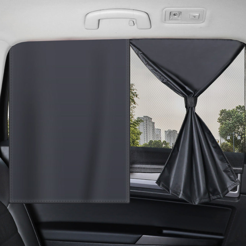 2PCS Car Window Sun Shades Double Layer Magnetic Rear Window Privacy Cover