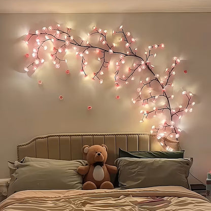Flexible Cherry Blossom Tree Vine Light 8 Modes USB String Light