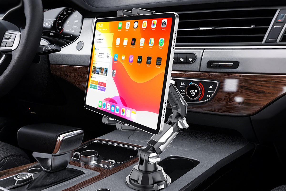 Adjustable Car Cup Holder Mount for Tablet and Phone