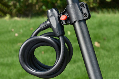 Anti-theft Security Bike Cable Lock Bicycle Lock With Bracket And 2pcs Keys