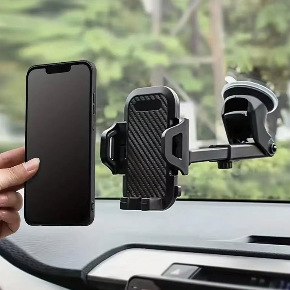 Universal Car Phone Holder a€?Adjustable Suction Mount for Dashboard & Windscreen
