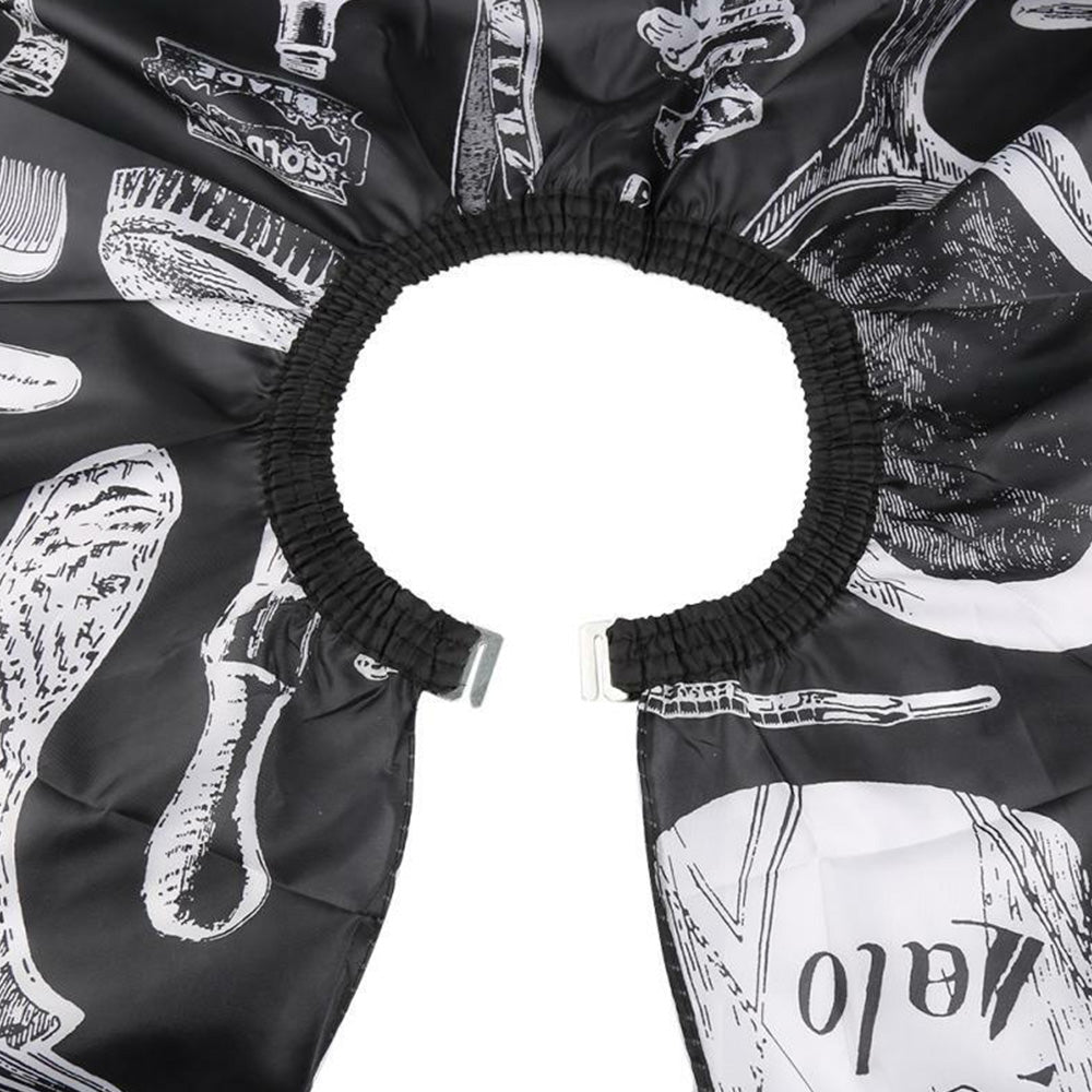 Hair Cutting Cape Waterproof Hair Styling Cape with Snap Closure and Brush