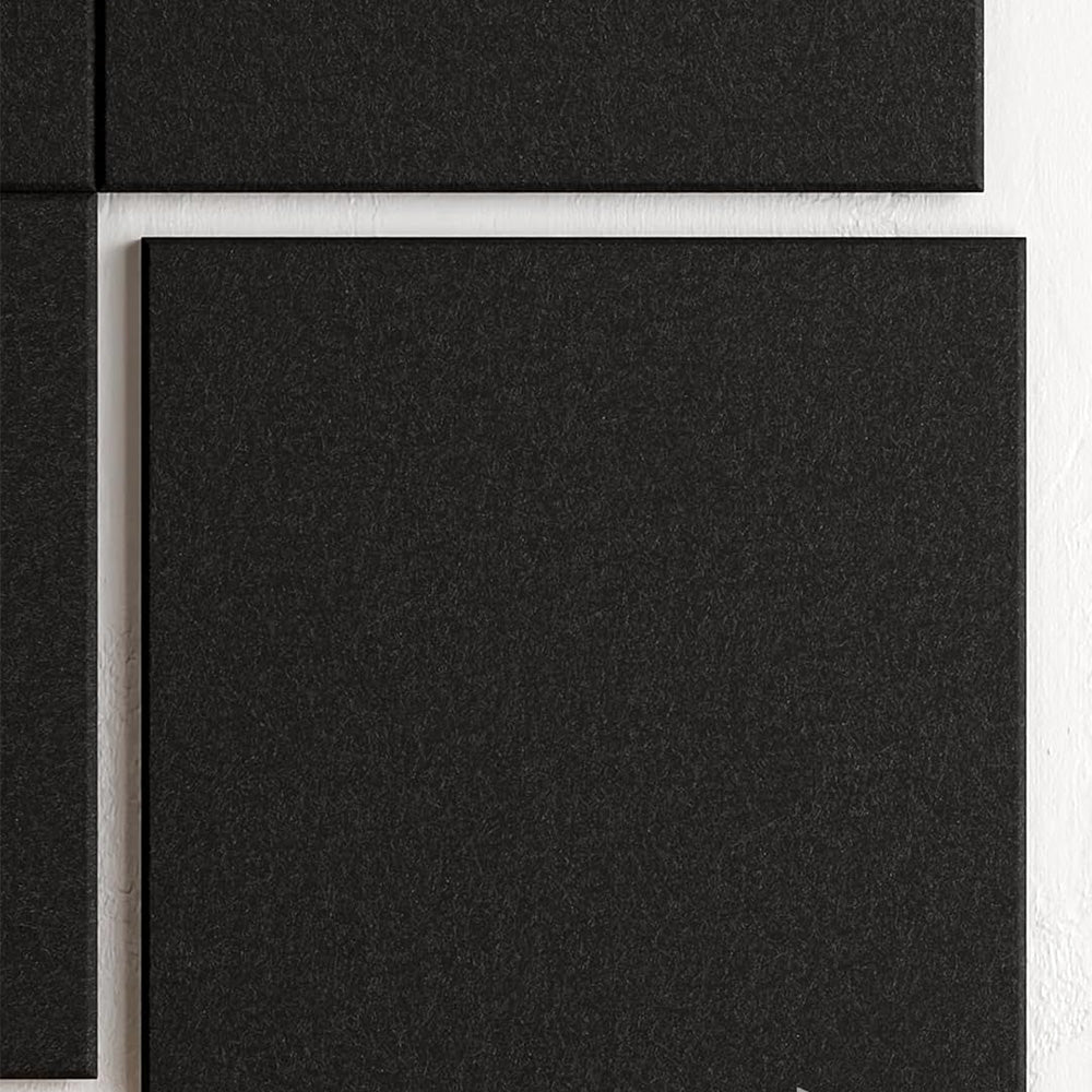 12Pcs Large Felt Bulletin Board Cork Boards for Walls Office Classroom-Black