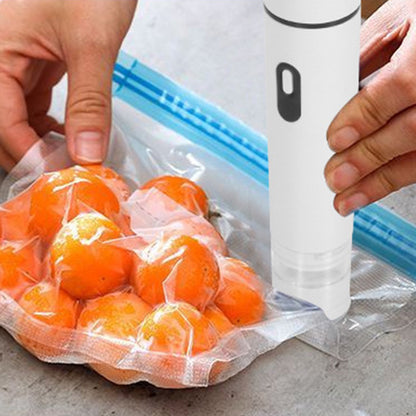 Compact Vacuum Sealer for Food Storage with 15 Reusable Vacuum Bags