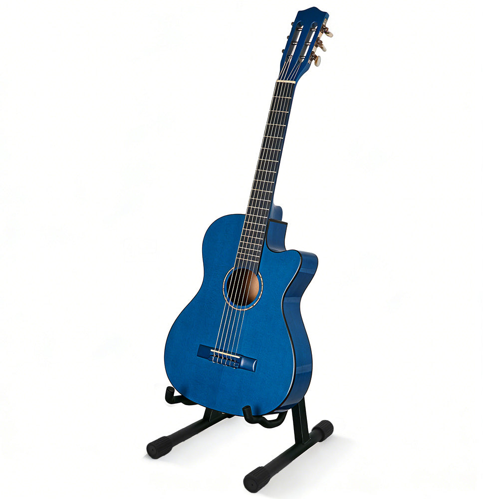 A-Frame Guitar Stand Floor Stand for Acoustic Electric Bass and Ukulele